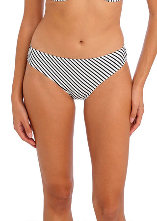 Freya Jewel Cove Bikini Brief - Vit/Svart randig snygg bikini brief från Freya 