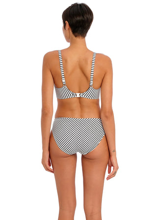 Freya Jewel Cove Bikini Brief - Vit/Svart randig snygg bikini brief från Freya 