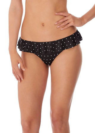 Freya Jewel Cove Italini Bikini Brief -  Svart/Vit Diamantmönster snygg bikini brief från Freya 