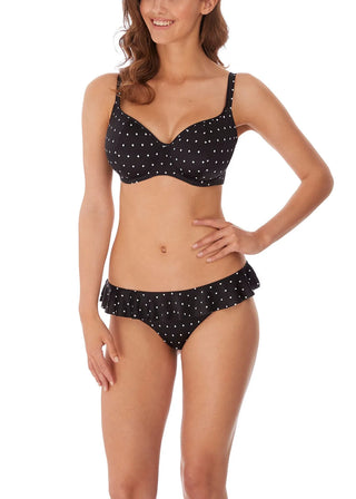 Freya Jewel Cove Uw Sweetheart Bikini Bh - Svart/Vit Diamantmönster, Vacker Bikini Bh från Freya 