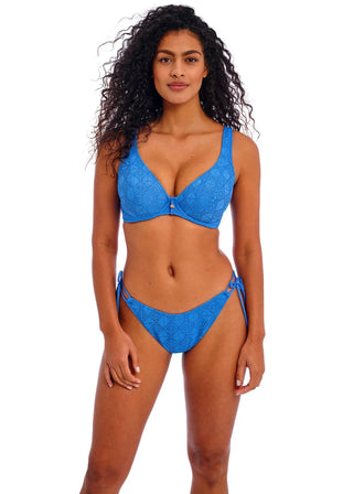 Freya Nomad Nights Atlantic High Leg Bikini Brief - Blå snygg bikini trosa  blå