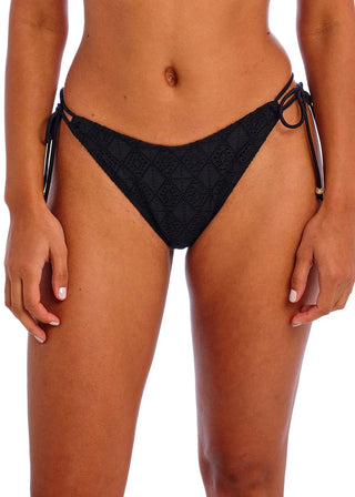 Freya Nomad Nights Black High Leg Bikini Brief - Svart snygg bikini trosa