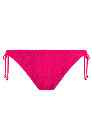 Freya Nomad Nights Fuchsia High Leg Bikini Brief - Rosa snygg bikini trosa