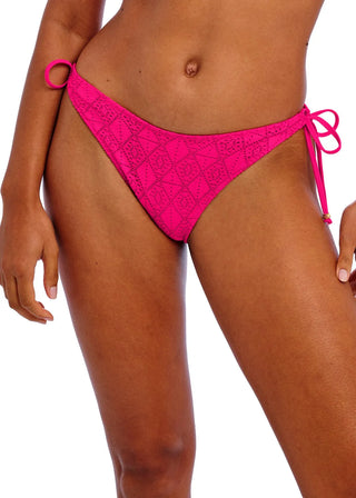 Freya Nomad Nights Fuchsia High Leg Bikini Brief - Rosa snygg bikini trosa