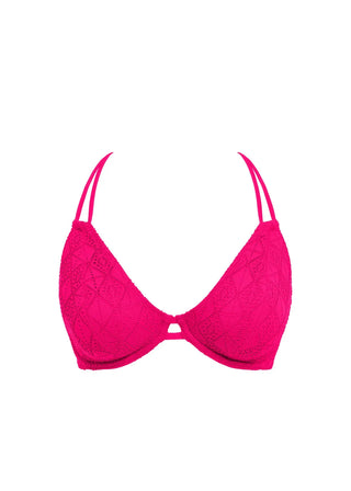 Freya Nomad Nights Uw Halter Bikini Bh-Topp Rosa. Snygg rosa mönstrad bikinitoppfrån freya 
