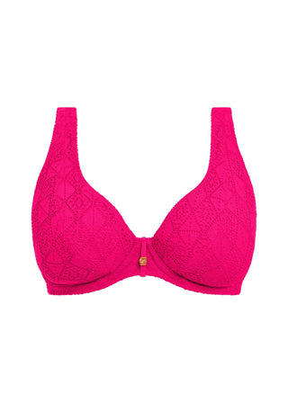 Freya Nomad Nights Uw High Apex Bikini Bh-Topp - Rosa  snygg bikini topp från Freya