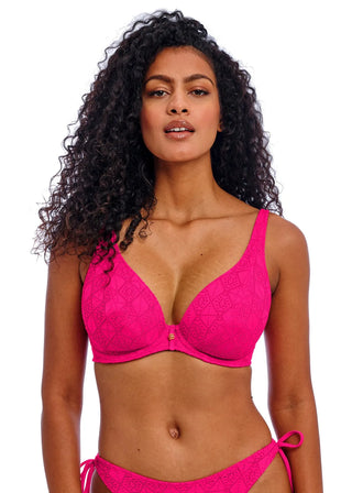 Freya Nomad Nights Uw High Apex Bikini Bh-Topp - Rosa  snygg bikini topp från Freya