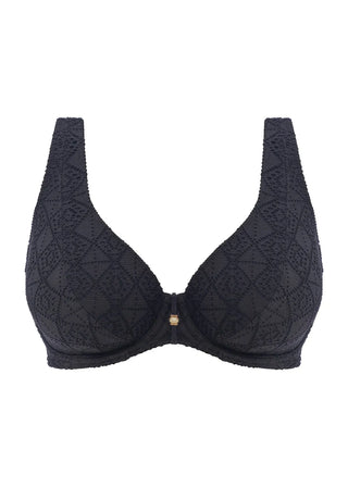 Freya Nomad Nights Uw High Apex Bikini Bh-Topp - Svart snygg bikini topp från Freya