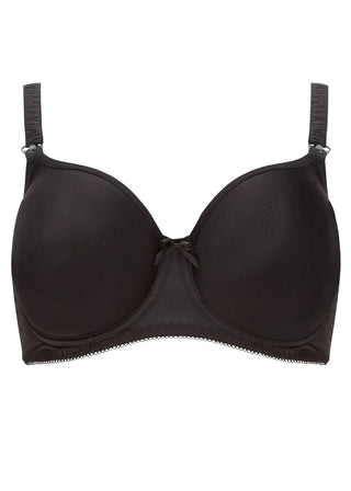 Freya Pure Uw Moulded Amnings Bh - Svart produktbild på Bh:n framifrån 