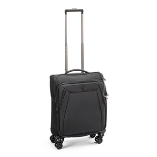 North Pioneer Lounge Kabinväska 55 cm - Svart, teleskophandtag, 360° hjul och TSA-lås – idealisk för resor och handbagage.