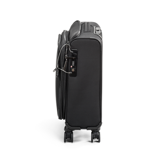 North Pioneer Lounge Kabinväska 55 cm - Svart, teleskophandtag, 360° hjul och TSA-lås – idealisk för resor och handbagage.
