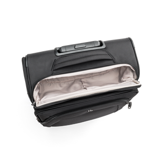 North Pioneer Lounge Kabinväska 55 cm - Svart, teleskophandtag, 360° hjul och TSA-lås – idealisk för resor och handbagage.
