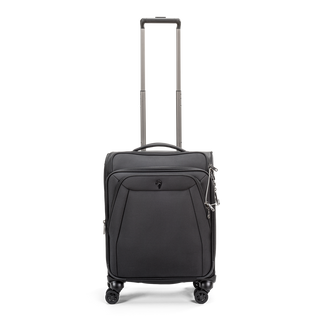 North Pioneer Lounge Kabinväska 55 cm - Svart, teleskophandtag, 360° hjul och TSA-lås – idealisk för resor och handbagage.