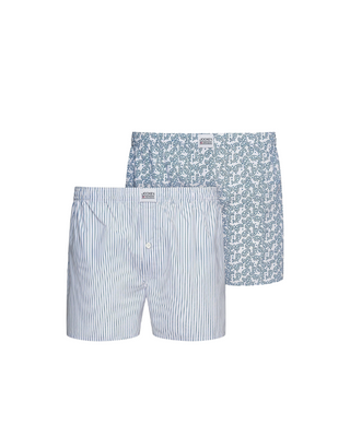 Bilden visarJockey Boxershorts 2-pack - Ljusblå/Blandade Mönster fotad mot en vit bakgrund 