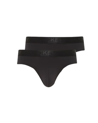 Bilden visar Jockey Briefkalsonger 2-pack - Svart fotad mot en vit bakgrund 