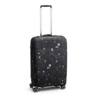 North Pioneer Resväskeskydd Medium 69 cm - Svart fotad mot en vit bakgrund 
