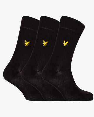 Lyle & Scott Angus Strumpor 3-Pack - Black