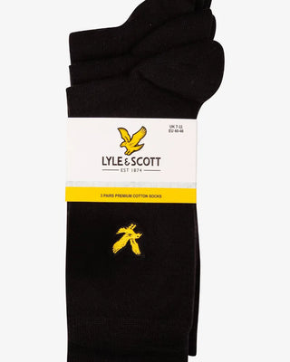 Lyle & Scott Angus Strumpor 3-Pack - Black