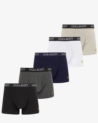 Lyle & Scott Miller Kalsonger 5-Pack - Black/Bright White/Light Grey Marl/Dark Grey Marl/Peacoat