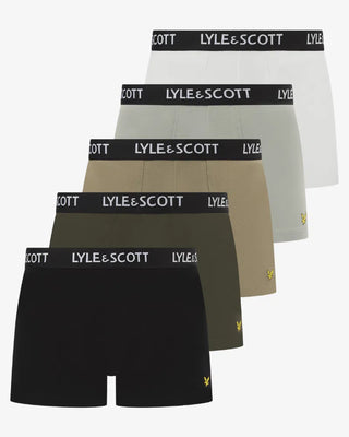 Lyle & Scott Miller Kalsonger 5-Pack - Bright White/Mirage Gray/Silver Sage/Beetle/Black