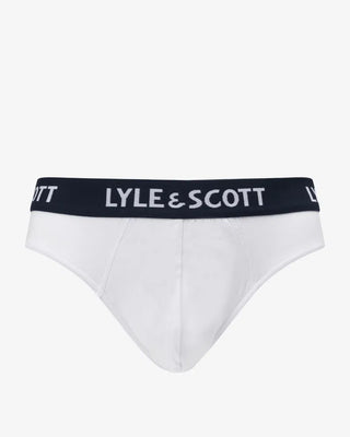 Lyle & Scott Owen Brief Kalsonger 3-Pack - Peacoat/Light Grey Marl/Bright White