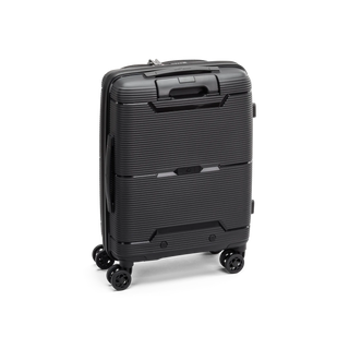 North Pioneer  HKG Kabinväska 55 cm - Svart   hård kabinväska med räfflad yta, teleskophandtag, 360° hjul och TSA-lås – idealisk för resor och handbagage.