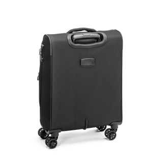 North Pioneer Gate Kabinväska 55 cm - Svart    teleskophandtag, 360° hjul och TSA-lås – idealisk för resor och handbagage. Fotad mot en vit bakgrund 