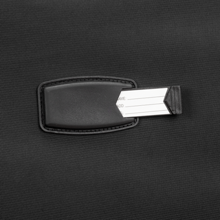 North Pioneer Gate Kabinväska 55 cm - Svart    teleskophandtag, 360° hjul och TSA-lås – idealisk för resor och handbagage. Fotad mot en vit bakgrund 
