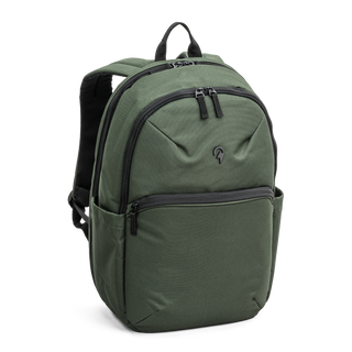 North Pioneer Flight Backpack - grön  ryggsäck med flera dragkedjefack och vadderade axelremmar, perfekt för vardag och laptopförvaring.