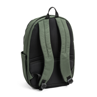 North Pioneer Flight Backpack - grön  ryggsäck med flera dragkedjefack och vadderade axelremmar, perfekt för vardag och laptopförvaring.