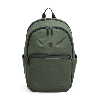 North Pioneer Flight Backpack - grön  ryggsäck med flera dragkedjefack och vadderade axelremmar, perfekt för vardag och laptopförvaring.