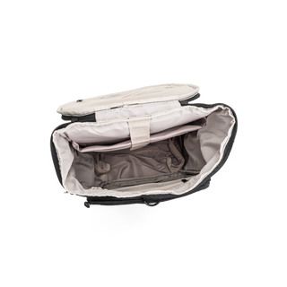 North Pioneer Flygduffelväska 38L - Svart cylindrisk ryggsäck med flera fack, dragkedjor och justerbara axelremmar – perfekt som duffelbag för resa eller träning.