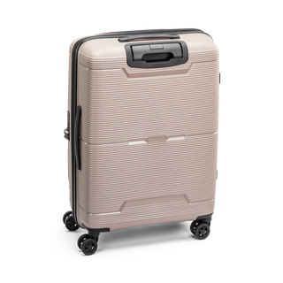 North Pioneer  HKG Mellanstor Resväska 67 cm - Champang med räfflad yta, teleskophandtag, 360° hjul och TSA-lås – idealisk för resor och handbagage.