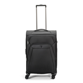 North Pioneer Lounge Mellanstor Resväska 65 cm - Svart  teleskophandtag, 360° hjul och TSA-lås – idealisk för resor och handbagage.