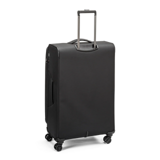 North Pioneer Lounge Stor Resväska 79 cm - Svart  teleskophandtag, 360° hjul och TSA-lås – idealisk för resor och handbagage.
