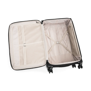 North Pioneer Lounge Stor Resväska 79 cm - Svart  teleskophandtag, 360° hjul och TSA-lås – idealisk för resor och handbagage.