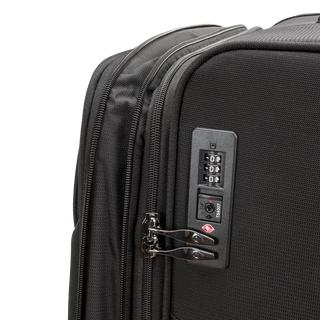 North Pioneer Lounge Stor Resväska 79 cm - Svart  teleskophandtag, 360° hjul och TSA-lås – idealisk för resor och handbagage.