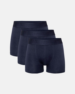 Resteröds Boxerkalsonger Bomull 3-Pack - Mörkblå