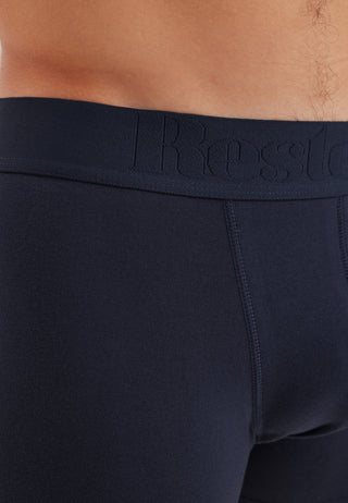 Resteröds Boxerkalsonger Bomull 3-Pack - Mörkblå