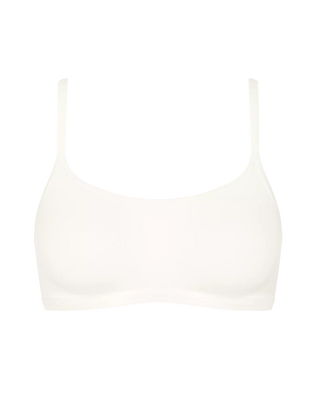 “Frilagd bild av Sloggi GO Daily Cotton BH-Top – ekologisk bomulls-bh med formgjutna kupor och elastiskt underbystband för vardagskomfort.”