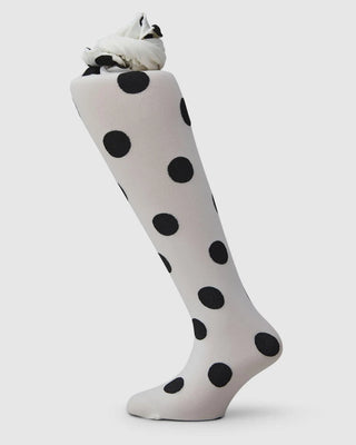  Swedish Stockings Eli Dots Barn Strumpbyxor  - Ivory  bilden visar barn strumpbyxor 