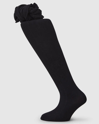 Swedish Stockings Sonja Organic Cotton Barn Strumpbyxor - Black bilden visar barn strumpbyxor 