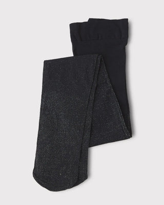  Swedish Stockings Tora Shimmery Barn Strumpbyxor - Black bilden visar barn strumpbyxor 