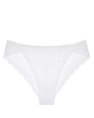 Triumph Amourette Highleg Tai Trosa - Vit fotad med vit bakgrund