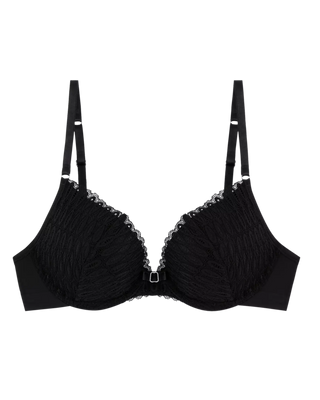 “Frilagd bild av Triumph Aura Spotlight push-up-bh – stilren design med släta kupor och Oeko-Tex®-certifierade material.”