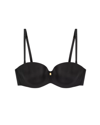 Frilagd bild av Triumph Body Make-Up Essentials vadderad bygel-bh i svart – slät design med lätt vaddering och stödjande bygel.