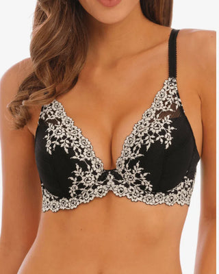 Wacoal Embrace Lace Plunge Bh - Svart/Vit