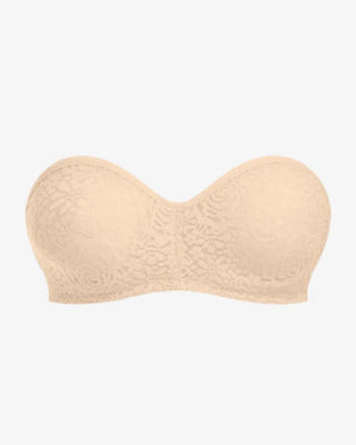 Wacoal Halo Lace Strapless Bh - Beige