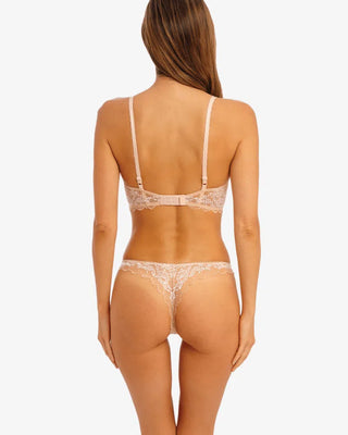 Wacoal Lace Perfection Plunge Bh Med Push - Beige