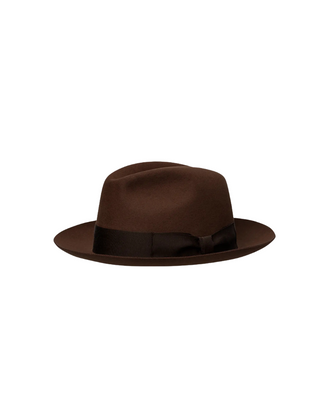 Wigéns Classico Hatt - Brun. Klassisk och stiren hatt från wigens med band fotad mot en vit bakgrund 